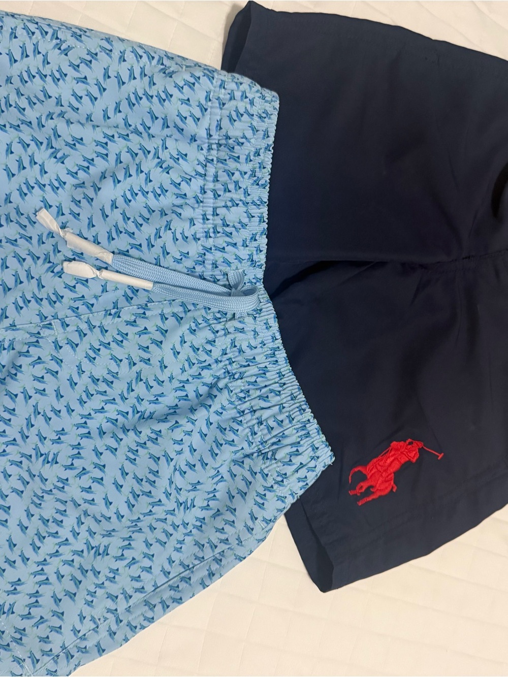 Polo Ralph Lauren Navy & Light Blue Swim Trunks Southern Tide -
